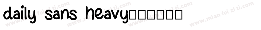 daily sans heavy字体转换